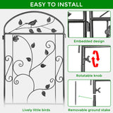 4 Pack Garden Trellis for Climbing Plants, 71 x 20 inch Rustproof Heavy Duty Metal Trellis for Climbing Rose Vine Clematis, Perfect for Premium Patio Decor & Luxury Outdoor Garden Design, Silver Gray