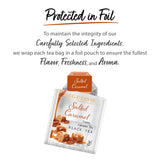 Bigelow Tea Salted Caramel Black Tea, Caffeinated Tea with Caramel and Salt, Holiday and Christmas Tea, 18 Count Box (Pack of 6), 108 Total Tea Bags