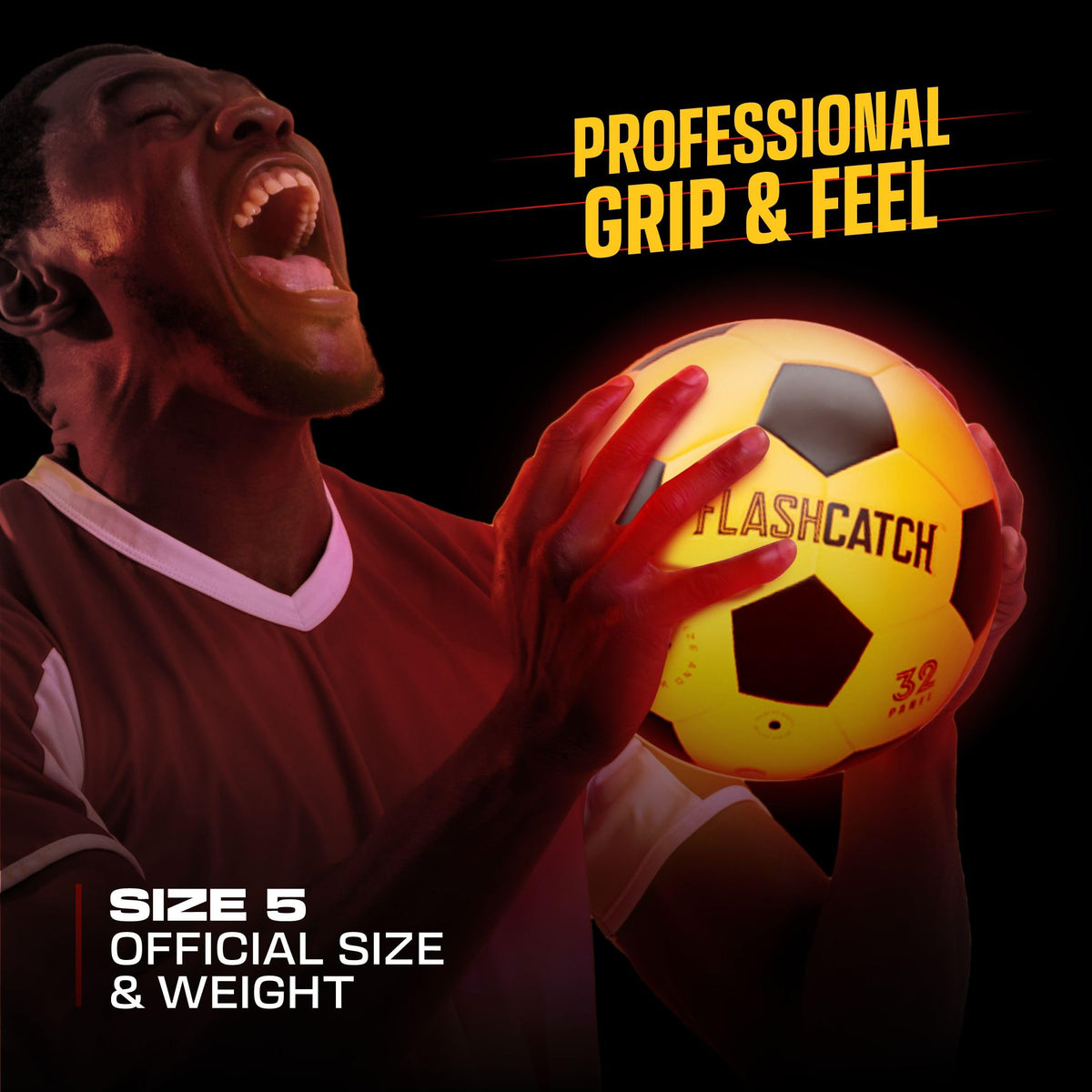 Light Up Soccer Ball - Glow in the Dark - NO 5 - Sports Gifts for Boys Girl