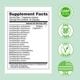 ASULABS® Formula Probiotica Avanzada con 18 Cepas Probioticas Clinicamente Seleccionadas para ayudar a eliminar Los malestares digestivos. para Hombres y Mujeres. Capsulas Vegetarianas.