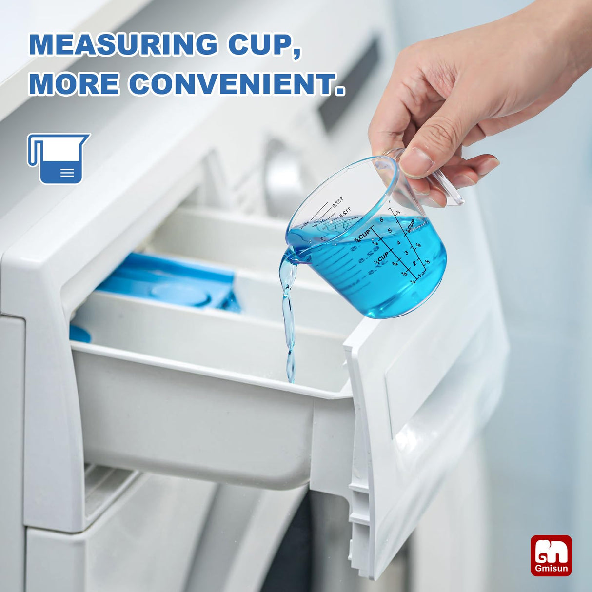 GMISUN Laundry Detergent Soap Dispenser, Liquid Laundry Detergent Dispenser, Container for Farmhouse Laundry Room Decor, Organizer for Liquid SoftenerBleach Heavy Duty Plastic Bottle(64 Oz 3 Pack)