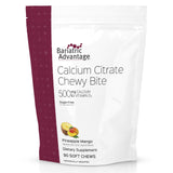 Bariatric Advantage Calcium Citrate Chewy Bites 500 mg - Highly Absorbable & Digestible - Vitamin D3 - Easily Chewable Calcium Supplement - Pineapple Mango - 90 Count