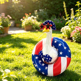 4th of July Patriotic Porch Goose Outfits,Patriotic Porch Goose Outfits for 23" Lawn Statue,Independence Day Goose Clothes for USA 250th Anniversary Outdoor Patio Yard Lawn Garden Decoration (D)