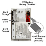Kidde Carbon Monoxide Detector, Plug In Wall with 9-Volt Battery Backup, Digital LED Display