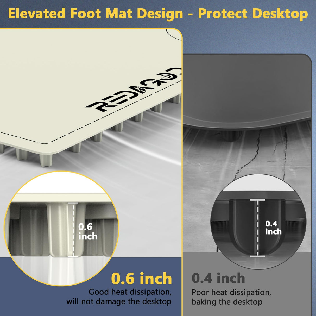 Food Warming Mat with 3-Zone Heating Mode, Redagod Electric Warming Tray with 9 Temperature & 8 Timer Settings, Hook and Roll Up Storage, Portable Countertop Food Heating Mat for Home Daily Use, Beige