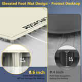 Food Warming Mat with 3-Zone Heating Mode, Redagod Electric Warming Tray with 9 Temperature & 8 Timer Settings, Hook and Roll Up Storage, Portable Countertop Food Heating Mat for Home Daily Use, Beige