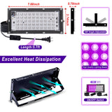 Akpgf 4 Pack 50W Black Lights for Glow Party,Halloween Blacklight