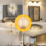 TJOY 12 Pack Dimmable G9 LED Bulb 4W Equivalent 40 Watt, 3000K Soft Warm White, T4 G9 Bi-pin Base Halogen Replacement, G 9 Socket Light Bulb for Chandelier Wall Sconce, 120V No Flicker, 450LM