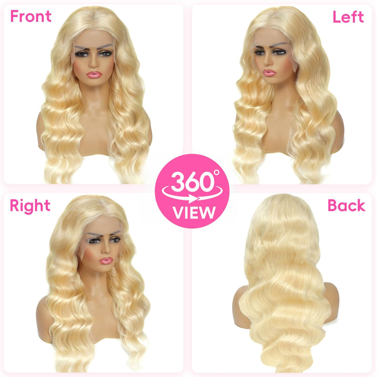 613 13x6 Lace Front Wig Human Hair 200 Density 32 Inch Blonde Wig Human Hair 613 HD Lace Frontal Wigs Human Hair 13x6 Body Wave Blonde Lace Front Wigs Human Hair Pre Plucked with Baby Hair for Women