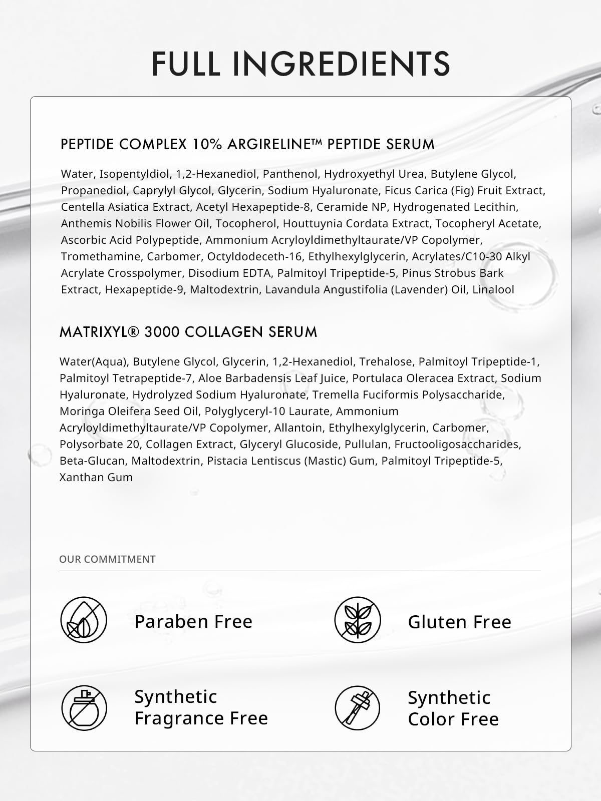 Depology Peptide Serum Duo, MATRIXYL® 3000 Serum + Peptide Complex 10% Wrinkle Defense, Argireline™ Peptide Serum, Hydrating Face Serum Targets Dynamic Wrinkles