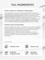 Depology Peptide Serum Duo, MATRIXYL® 3000 Serum + Peptide Complex 10% Wrinkle Defense, Argireline™ Peptide Serum, Hydrating Face Serum Targets Dynamic Wrinkles