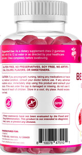 Vitamatic Beet Root Gummies - 3000mg Equivalent Per Serving - 60 Gummies - Made with Vitamin B6, B12, Grape Seed, Pomegranate & Nicotinamide (Pack of 2)