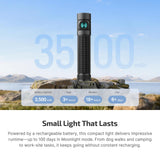 OLIGHT Baton4 Pro EDC Flashlight Rechargeable, 1600 Lumens Small Pocket LED Light with Tactical Switch and Magnetic & USB C Dual Charging, IPX8 for Home Use, Camping, Outdoor and Emergency (Black)