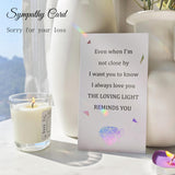 AurLova Memorial Sympathy Gifts for Loss of Loved One, in Memory of Loved One Gifts, Bereavement Remembrance Grief Gift for Loss of Mom Husband Son Daughter Dog, Christmas Memorial Suncatcher