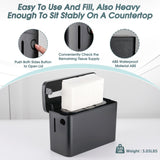 DUTYWORKS Multifold Paper Towel Dispenser Countertop, Commercial Napkin Dispenser for Restaurant, Large Capacity Single-Sheet Hand Towel Dispenser, Paper Towel Holder for Kitchen & Bathroom Black