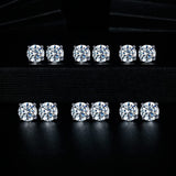 MDFUN Stud Earrings for Women Hypoallergenic Cubic Zirconia Earring 3MM