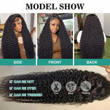 IMAGISM 13x6 Deep Wave Lace Front Wigs Human Hair Deep Wave Wig Lace Front Wigs Human Hair Wig Pre Plucked 200 Density Glueless Wig Frontal Wigs for Black Women (28 Inch)