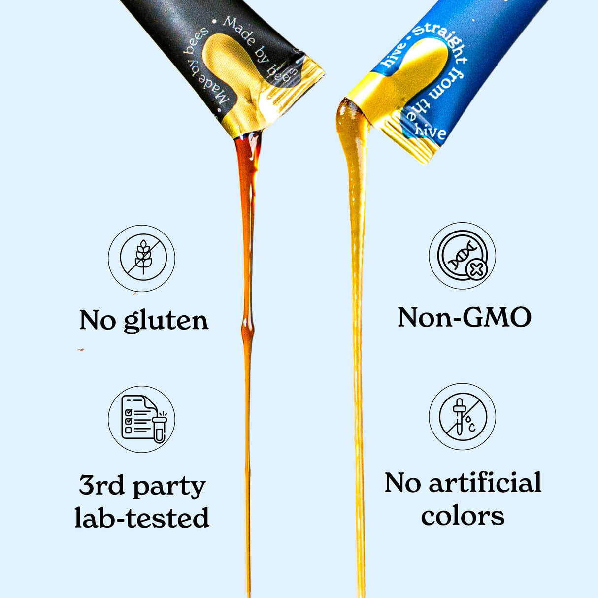 Better Alt Ashwagandha & Classic Shilajit Honey Sticks| Pure Himalayan Shilajit Organic Multiflora Honey & Saffron|60 Sticks|Energy & Immune Support Supplement