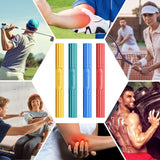 FitBeast Hand Exerciser Bars for Physical Therapy - Relieves Tendonitis Pain & Improve Grip Strength, Injury Recovery, Forearm (4 Piece Set - Yellow Green Blue Red)