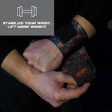 Katamu | Premium Wrist Straps | Wrist Support for Weighlifting, Powerlifting and Bodybuilding (Joker - Why So Serious Large)
