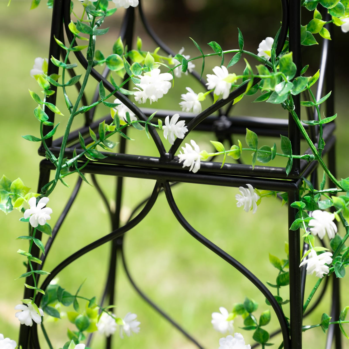 GOOOXIM Metal Obelisk Trellis - 38.3"" Climbing Support for Vines & Roses