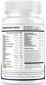 Brain Defender - Official Brain Defender Supplement Advanced Pills, Natural Brain Defender Brain and Memory Support, Brain Defender Health & Wellness Multivitamin, 60 Capsules for 1 Month