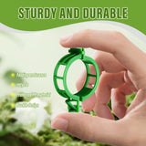 Secured Plastic Plant Clip, 2026 Upgrade Plant Fixing Clips for Climbing Plants Plastic Support for Garden,Reusable Plastic Trellis Clips Tomato Grape Vine Vegetables Plant Fixing Clips (100, White)