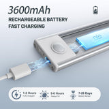 6 Pack Under Cabinet Lights Wireless, 68 LED Motion Sensor Light Indoor Rechargeable Magnetic Closet Lights Battery Operated, Under Counter Lights for Kitchen, Wardrobe, Hallway, Stairs