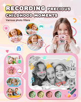 JOYJAM Kids Camera Instant Print, Upgrade Dual-Lens Selfie Digital Camera for Kids, HD 1080P, Christmas Birthday Gifts Toys for Girls Age 3-12, Toddler Portable Toy with SD Card 3 Rolls Print Paper