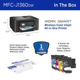 Brother Work Smart 1360 Wireless Color Inkjet All-in-One Print, Scan, Copy