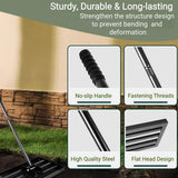 Lawn Leveling Rake, 42” x 10” Leveling Rake，Lawn Leveler w/ 72” Long Non-Slip Handle, Level Lawn Tool for Grass, Golf Field, Level Soil or Dirt Ground