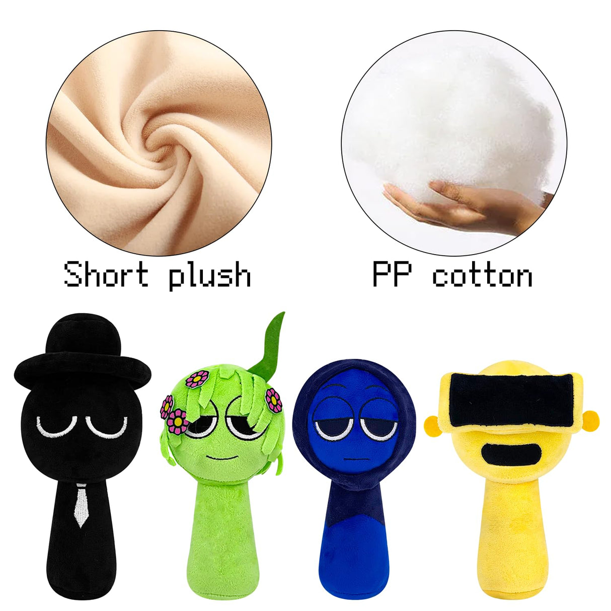Plush Toys, Horror Games Plushies Toy for Fans, Soft Stuffed Animal Pillow Figure Doll Christmas Birthday Gifts for Adult Kids (10 Pcs)
