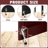 Chumia 12 Pieces Heavy Duty Door Stoppers 5.35 Inches Kickdown Adjustable Kick Down Door Stop for Bottom Easy Pedal with Rubber Tips Commercial(Silver)