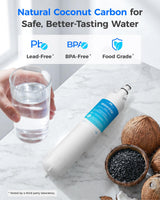 Waterdrop Replacement for GE® RPWFE®, RPWF (Built-in CHIP) Refrigerator Water Filter, Compatible with GFE28GYNFS, GFE28GELDS, PFE28KELDS, PFE28KYNFS, GFD28GELDS, PWE23KELDS, 2 Filters