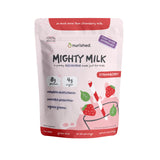 Nurished Mighty Strawberry Milk - Kids All-in-One Daily Protein Powder & Multivitamin Boosted with 2 Billion Probiotics & Organic Spinach - Natural Flavors, Colors & Sweeteners - 15-30 Servings
