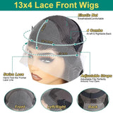 Deep Wave Lace Front Wigs Human Hair 200% Density 20 Inches HD Deep Wave Wig Human Hair Lace Front Wigs Deep Curly Human Hair Wig For Women 13x4 Deep Wave Frontal Wig Pre Plucked With Baby Hair