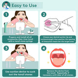 ALITAKE Electronic Vacuum Tonsil Stone Remover - Tonsil Stone Removal Kit with Built-in LED Light & 3 Suction Mode - Fight Bad Breath Oral Irrigator & 5X Magnifying Mirror for Tonsil Stone Removal - Green