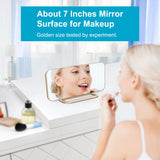 Slim LED Digital Alarm Clock, Mirror Surface for Makeup, with Diming, Large Display, Easy Setting, USB Charger Ports, Modern Bedroom, Desk, Office Living Room Decor, Christmas Birthday for Women Girl