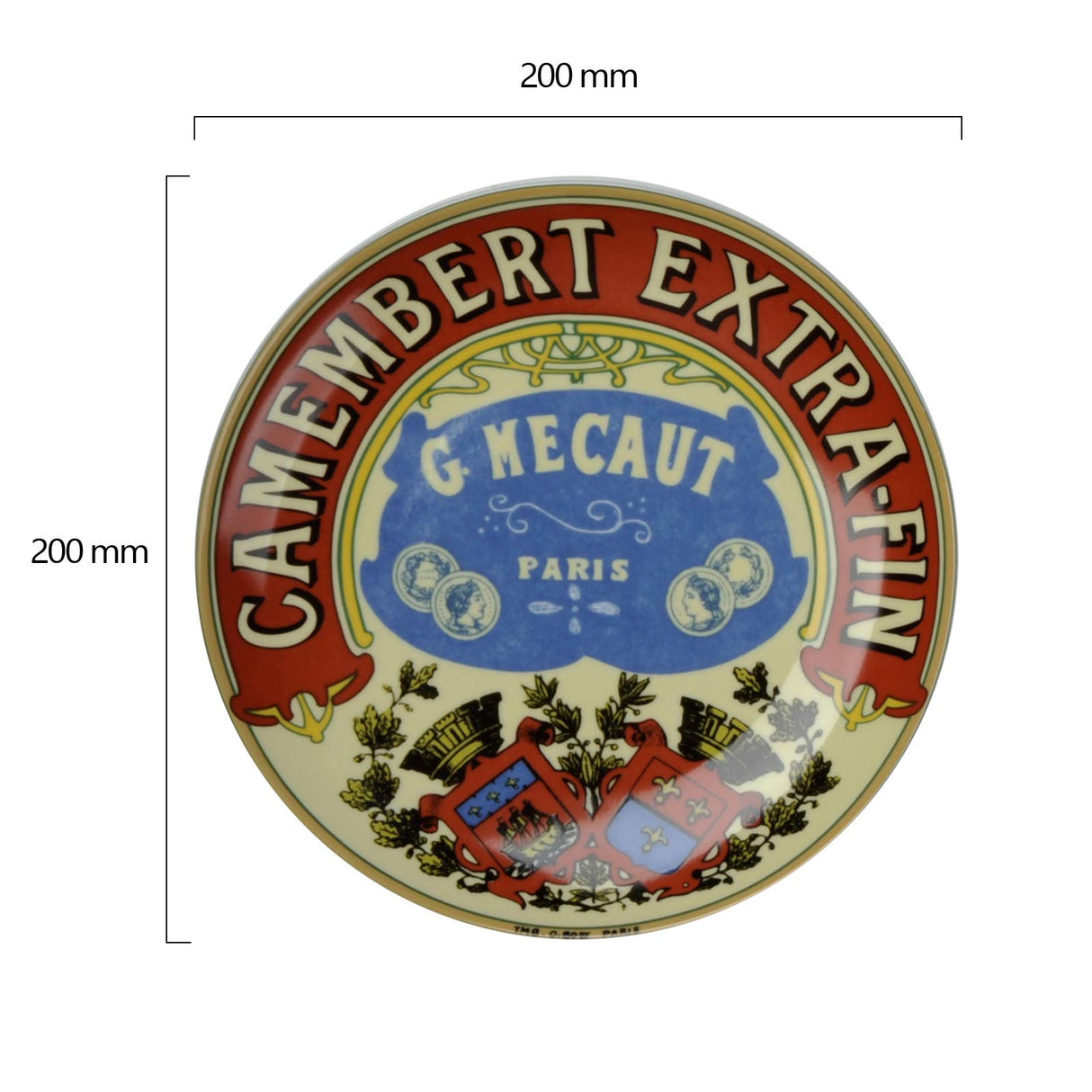 BIA DRH Camembert Plate Set, Set of 4