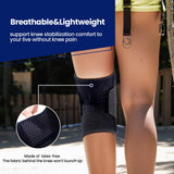 JOMVD Knee Brace for Meniscus Tear, Knee Pain, Adjustable Breathable Knee Support with Side Stabilizers for Knee Pain Arthritis Recovery Joint Support, Women and Men