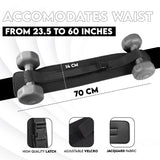 555 BE FIT - Exercise Hip Thrust Belt - Free Resistance Bands Set – for Dumbbells, Kettlebells, and Plates – Slip-Resistant Padding for Hip Protection – Perfect for Gym, Home, and On-The-Go Workouts