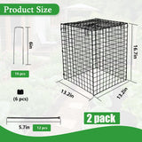Metal Plant Cages for Outdoor Plants, Garden Cloches for Plants Rustproof