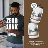 Levels Grass Fed Whey Protein Powder, No Artificials, 24G of Protein, Double Chocolate, 2LB
