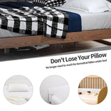 MABOZOO Pillow Wedge for Headboard Gap,White Bed Wedge Gap Filler King Size,Foldable Bed Wedge Pillow for Headboard,Foam Mattress Gap Filler,76"x6"x6"