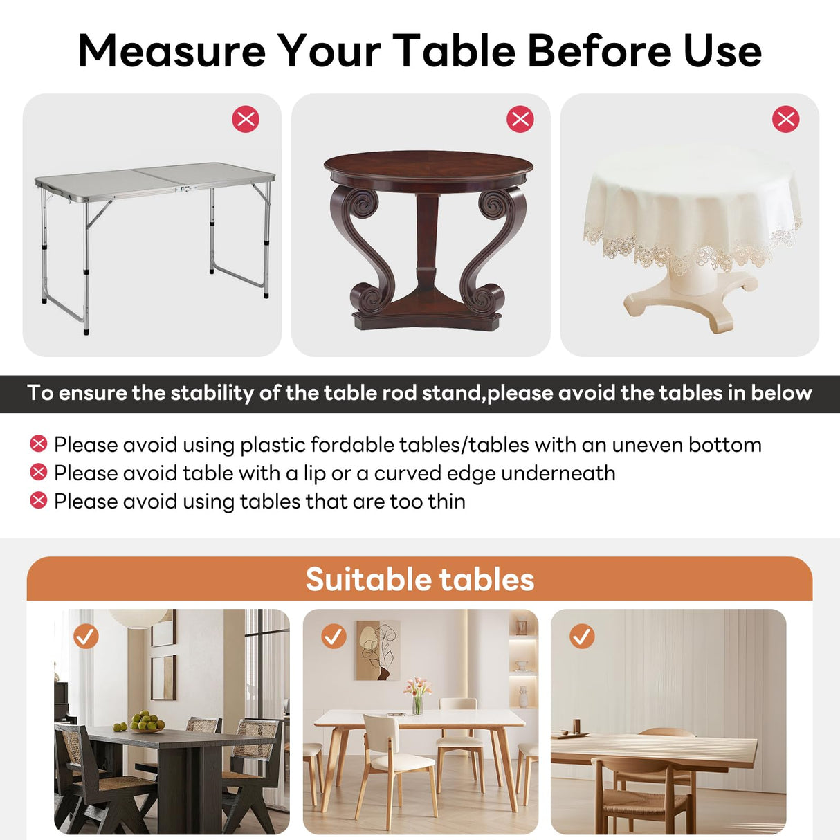 XLHOMO Over The Table Rod Stand with Clamps, Adjustable 32''-79'' Tall 32"-131" Length, Gold Table Arch Stand Metal Balloon Frame Hanging Rod for Weddings Christmas Birthdays Garden Arbors Decoration