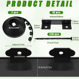 Sasylvia 2.5 Inch x 200 FT Landscape Edging Kit Garden Edging Border with 120 Spikes 10 Connectors Flexible Plastic Edge Border for Landscaping Lawn Garden Flower Beds Yard Paver Pathway(Black)