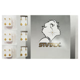 Studex Surgical Steel Ear Piercing Studs, 3mm, 12 Pair April Stone Set