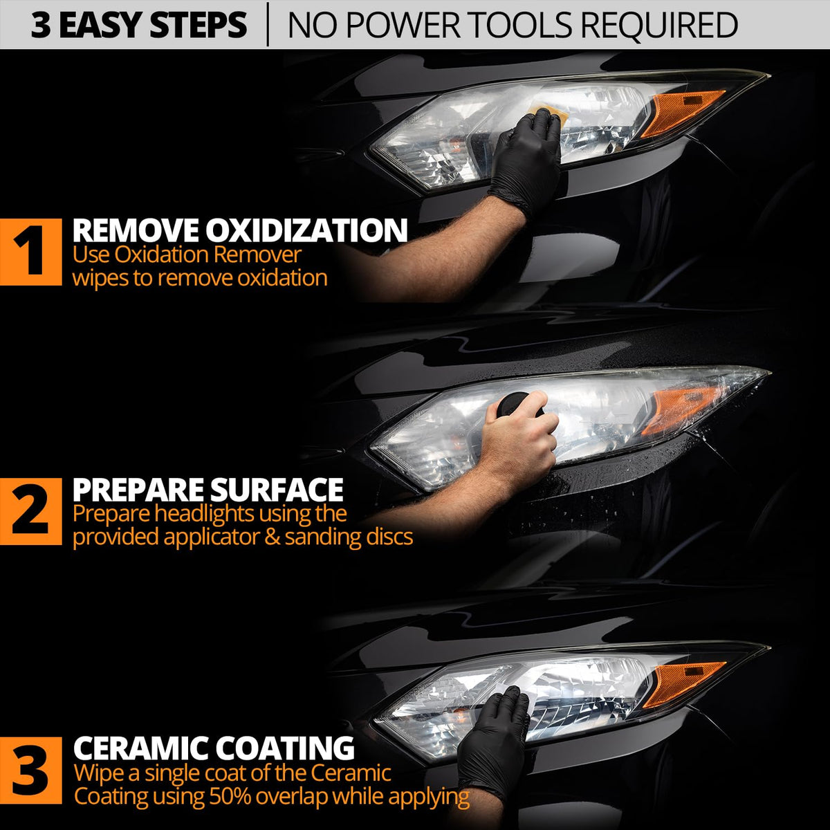 CERAKOTE® Ceramic Headlight Restoration Kit, 10 Wipe Kit
