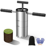 YAJAREN Portable Golf Hole Cutter Tool Stainless Steel for USGA Standard｜Detachable Anti-Slip Handle Golf Hole Digger with Depth Marks｜Backyard DIY Putting Green & Lawn Golf Practice