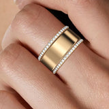 2-Pack 14K Gold Plated Stackable Bands for Oura Ring 5/Oura Ring Gen 4/3